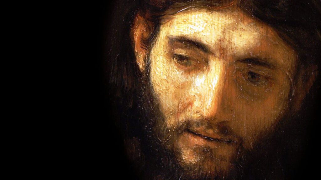 tableau de Rembrandt, le visage du Christ