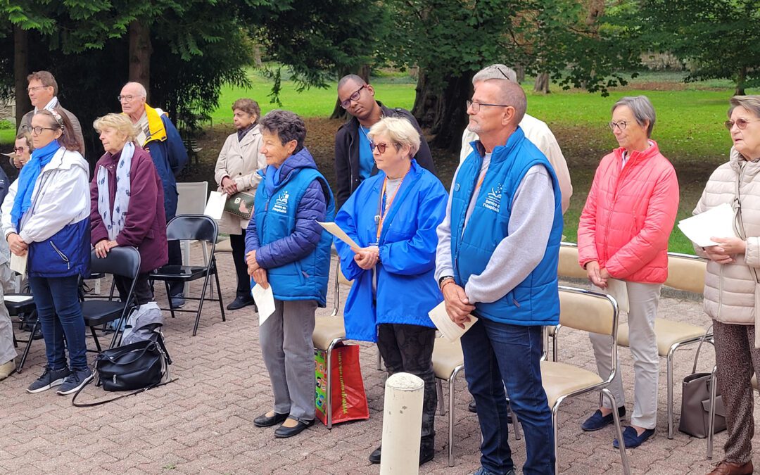 En action de grâce pour le pèlerinage à Lourdes