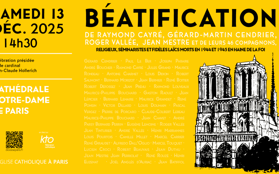 Béatification de René Ponsin et 49 compagnons