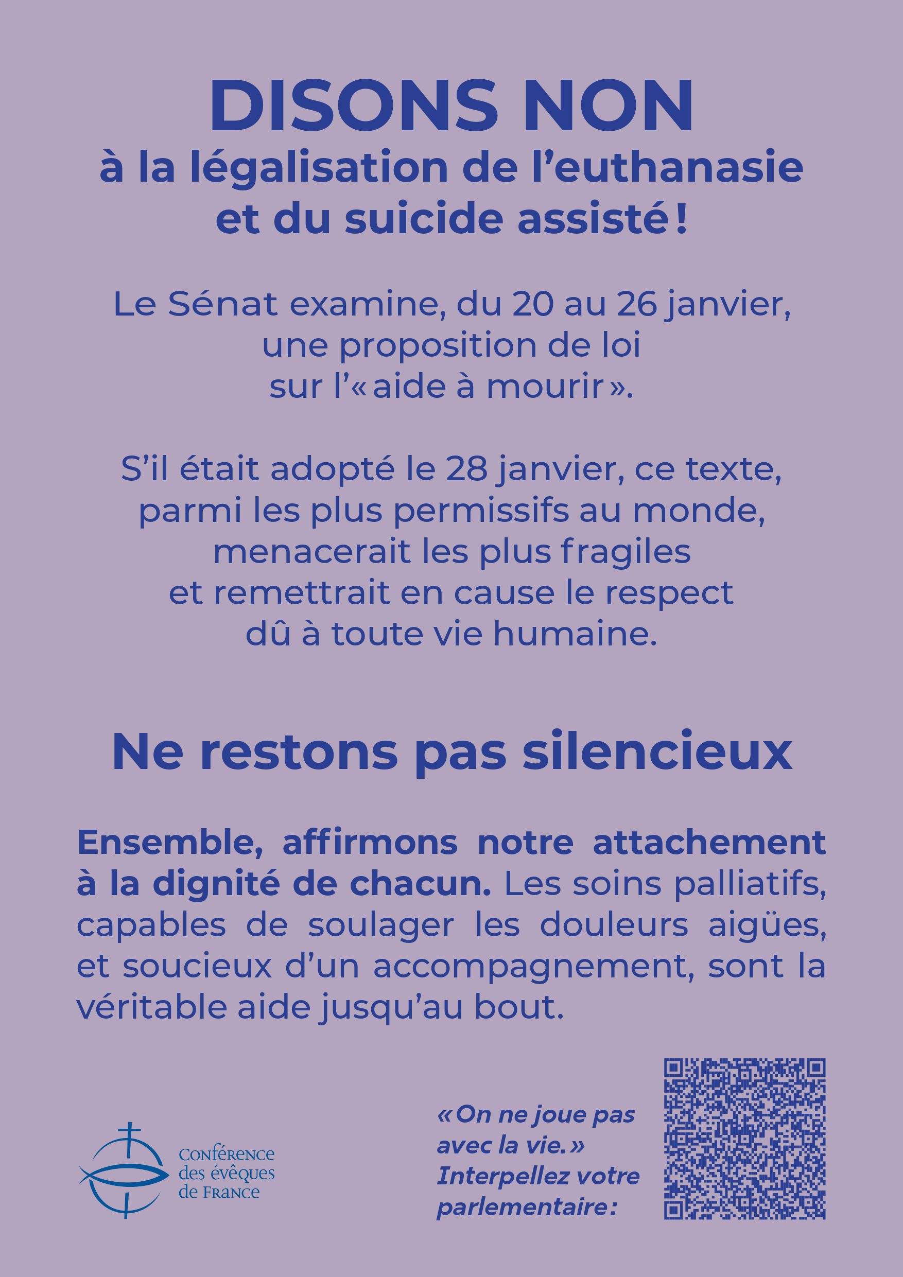 Affiche Fin de Vie  Sénat