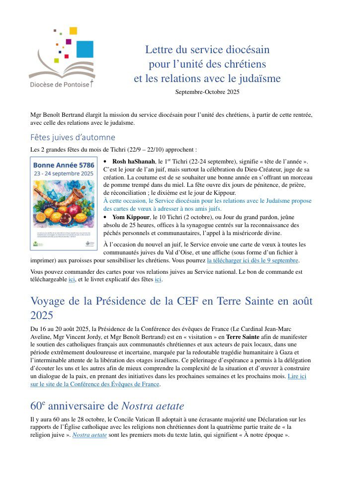 Lettre Septembre 2025