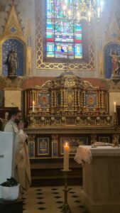 La messe lors de la retraite spi La Paix soit avec vous